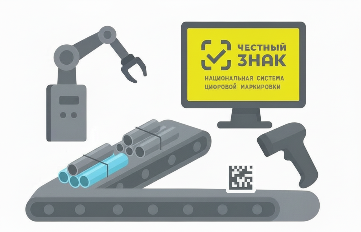 внедрение маркировки честный знак трубы
